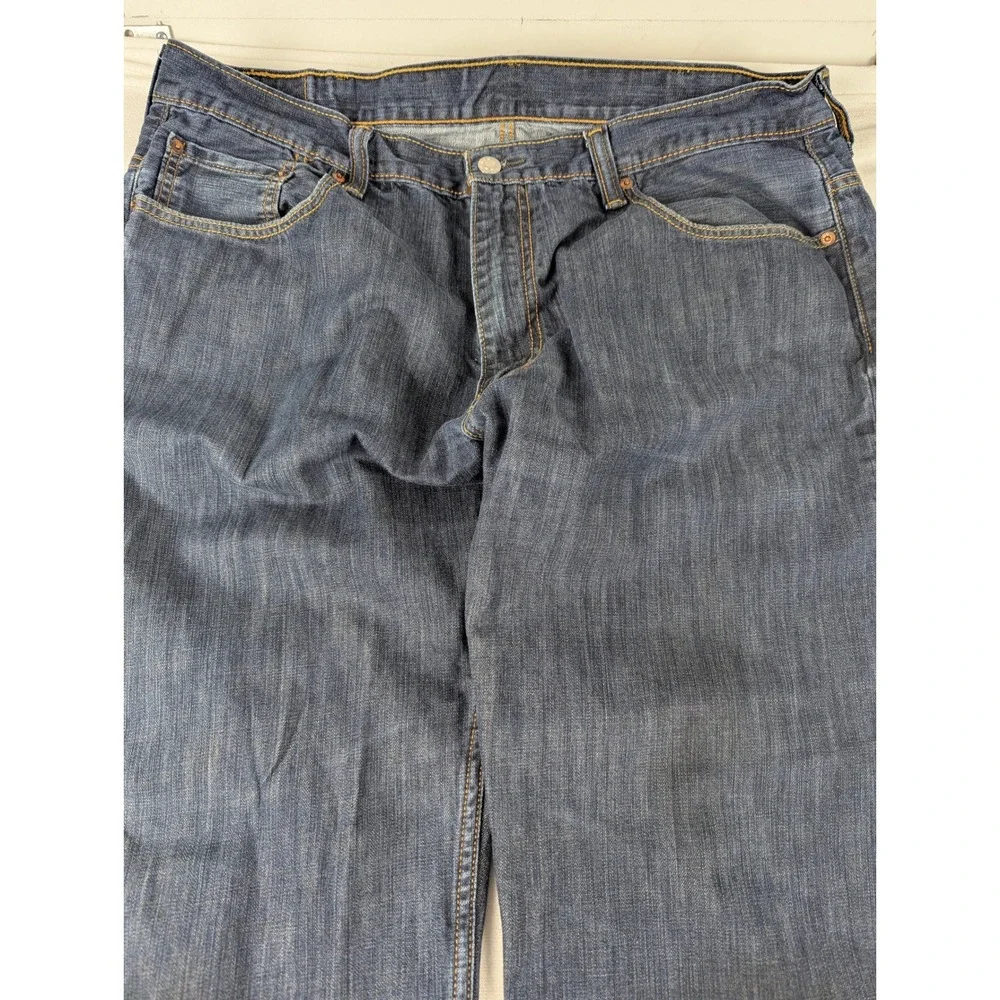 Levi's 569 Loose Straight Jeans Mens 38x34 Dark Wash Blue Denim Baggy Skater